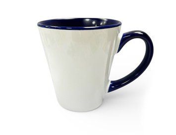 Чашка для сублімації LATTE кольорова всередині і ручка (кобальт) 3017855295 фото