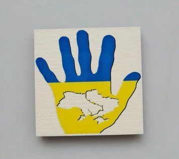 Магнит на холодильник "Україна" 6х6см 1630354768 фото